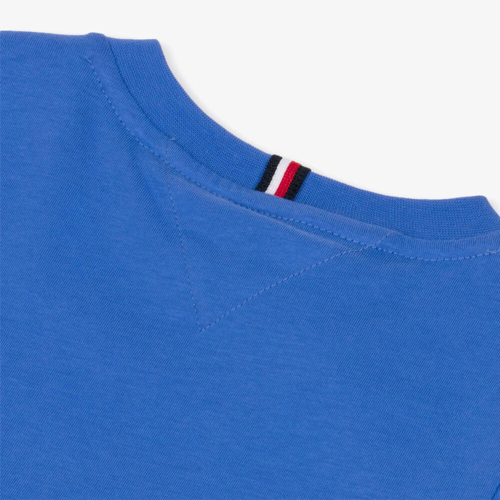 Tommy Hilfiger-Boys Blue & Grey Cotton Jersey Shorts Set | Childrensalon Outlet