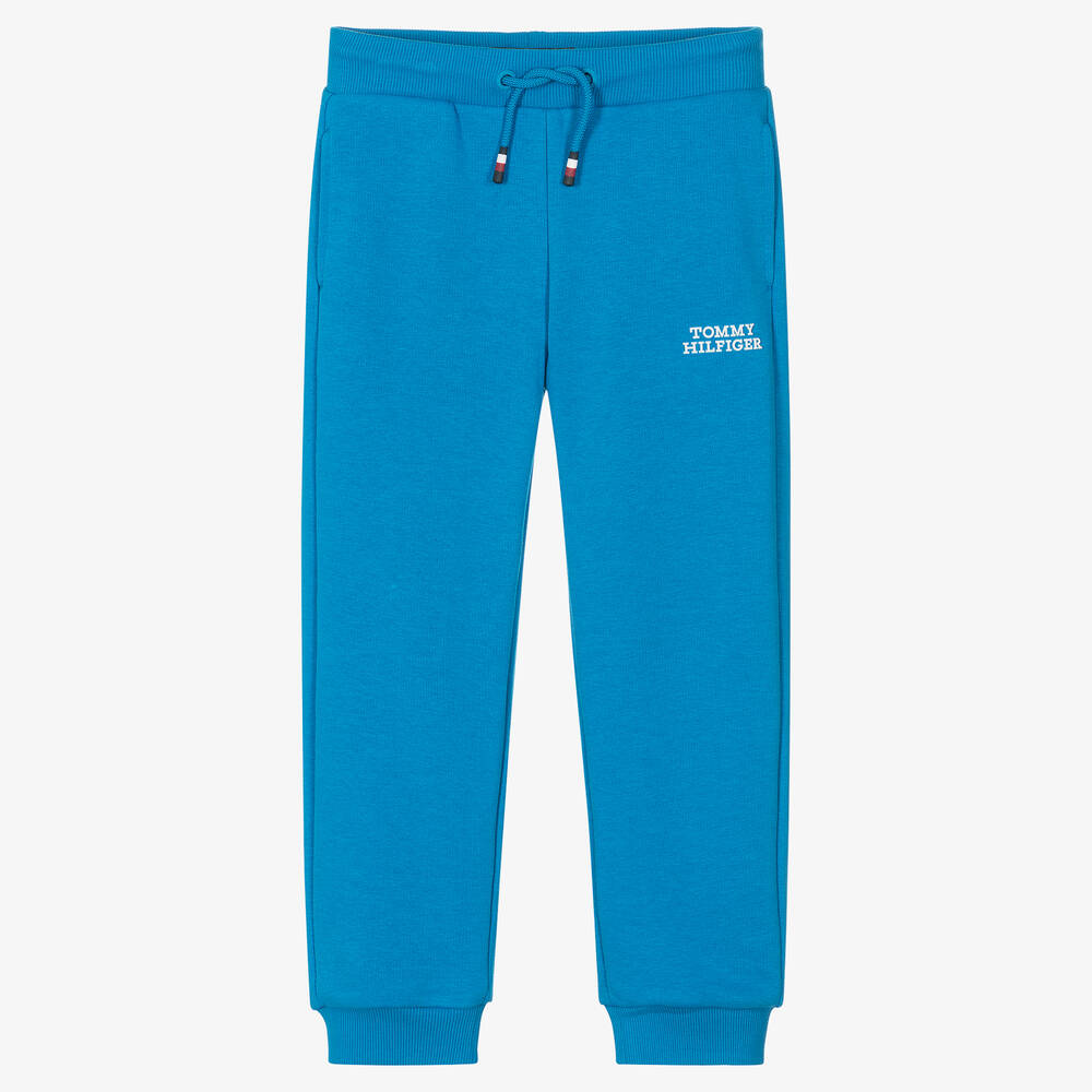 Tommy Hilfiger - Pantalon de jogging bleu en jersey | Childrensalon