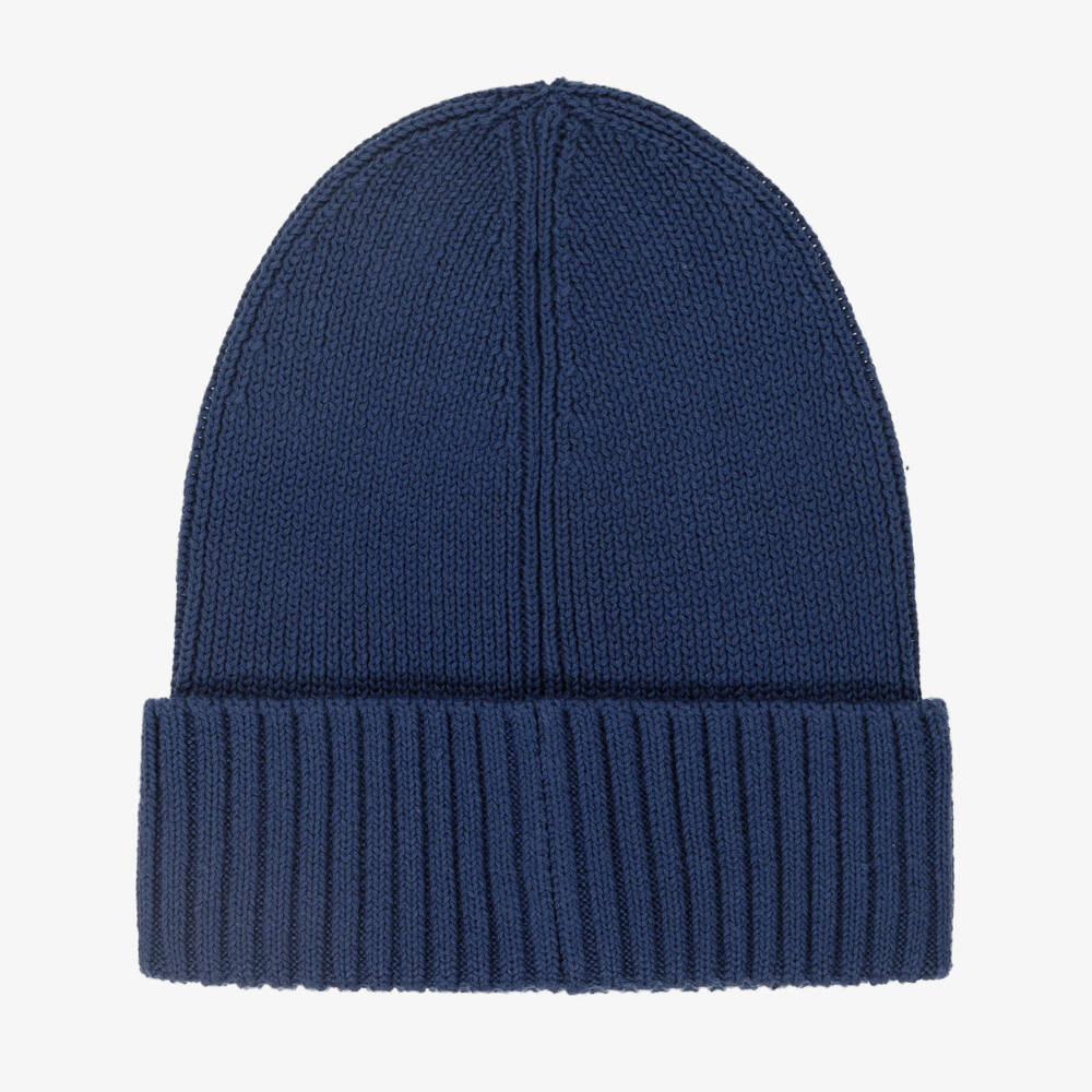 Tommy Hilfiger-Boys Blue Knit Hat and Scarf | Childrensalon Outlet
