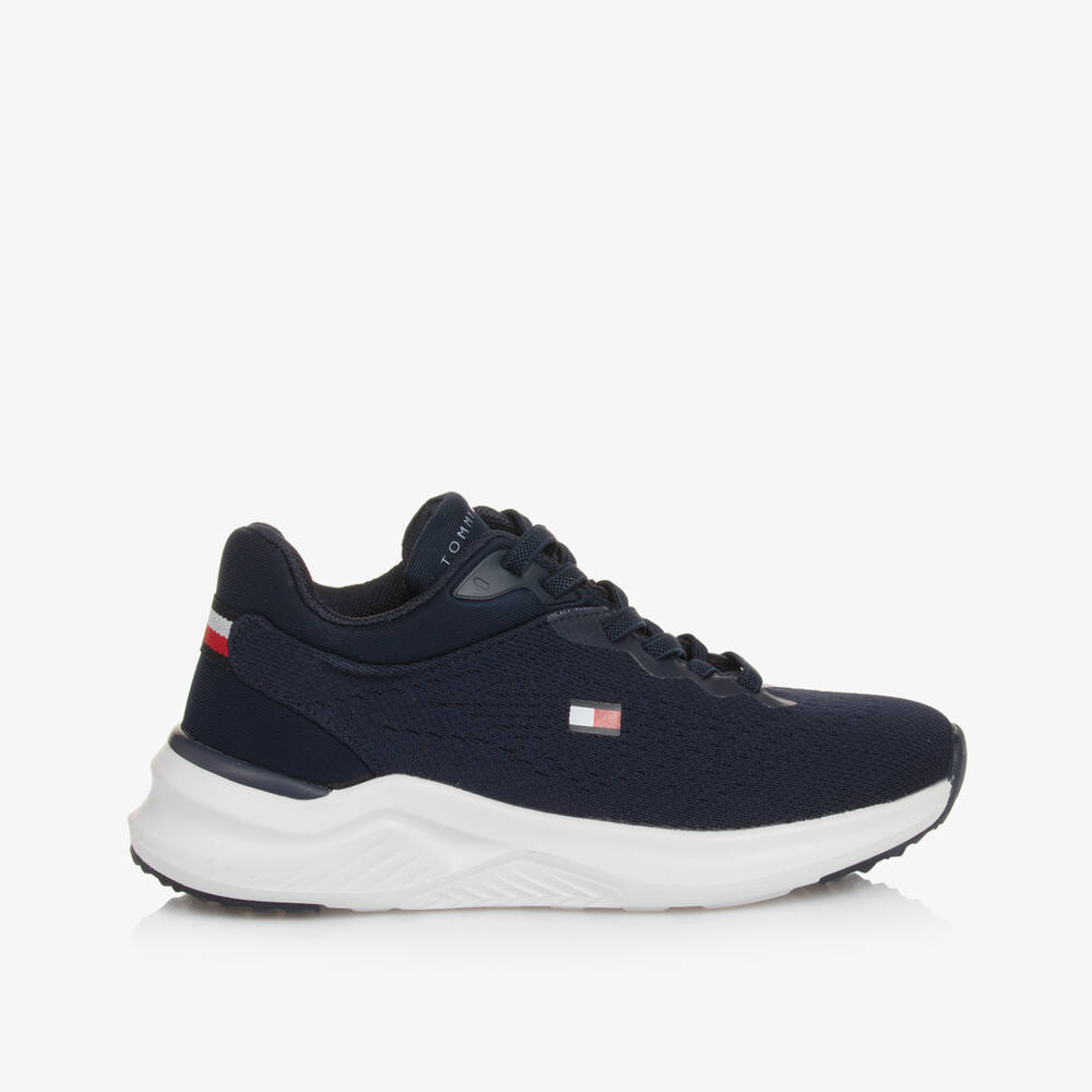 Tommy Hilfiger-حذاء جري شبكي أزرق للأولاد | Childrensalon Outlet