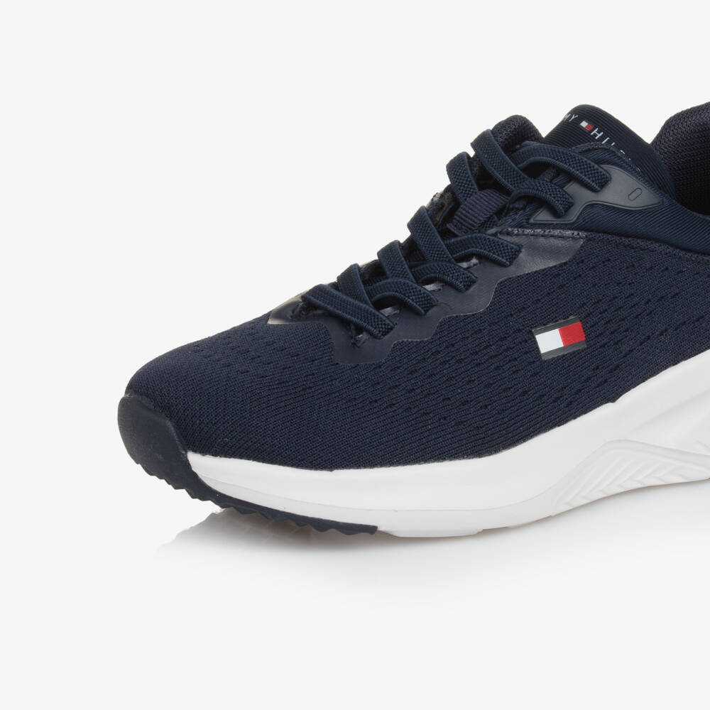 Tommy Hilfiger-حذاء جري شبكي أزرق للأولاد | Childrensalon Outlet
