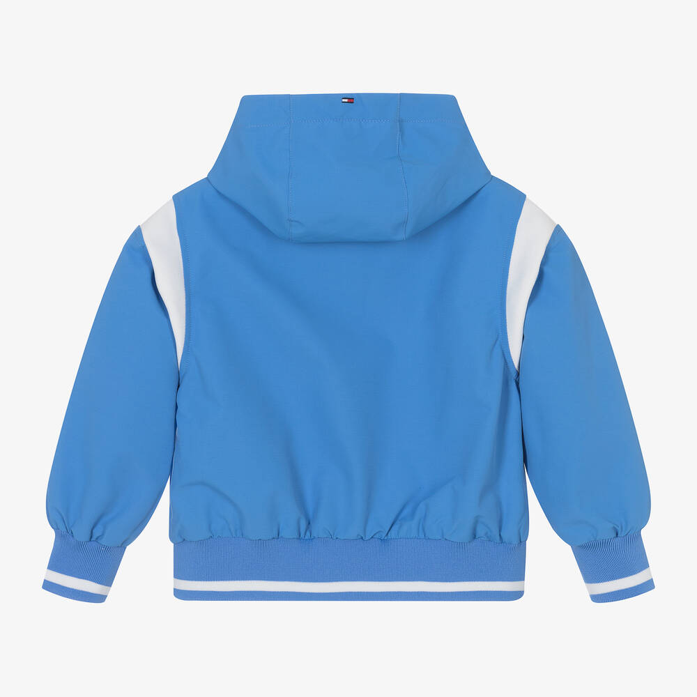 Tommy Hilfiger-Boys Blue Monotype Bomber Jacket | Childrensalon Outlet