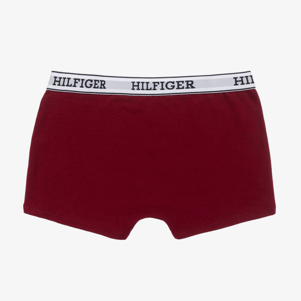 Tommy Hilfiger-Boys Blue & Red Boxer Shorts (2 Pack) | Childrensalon Outlet