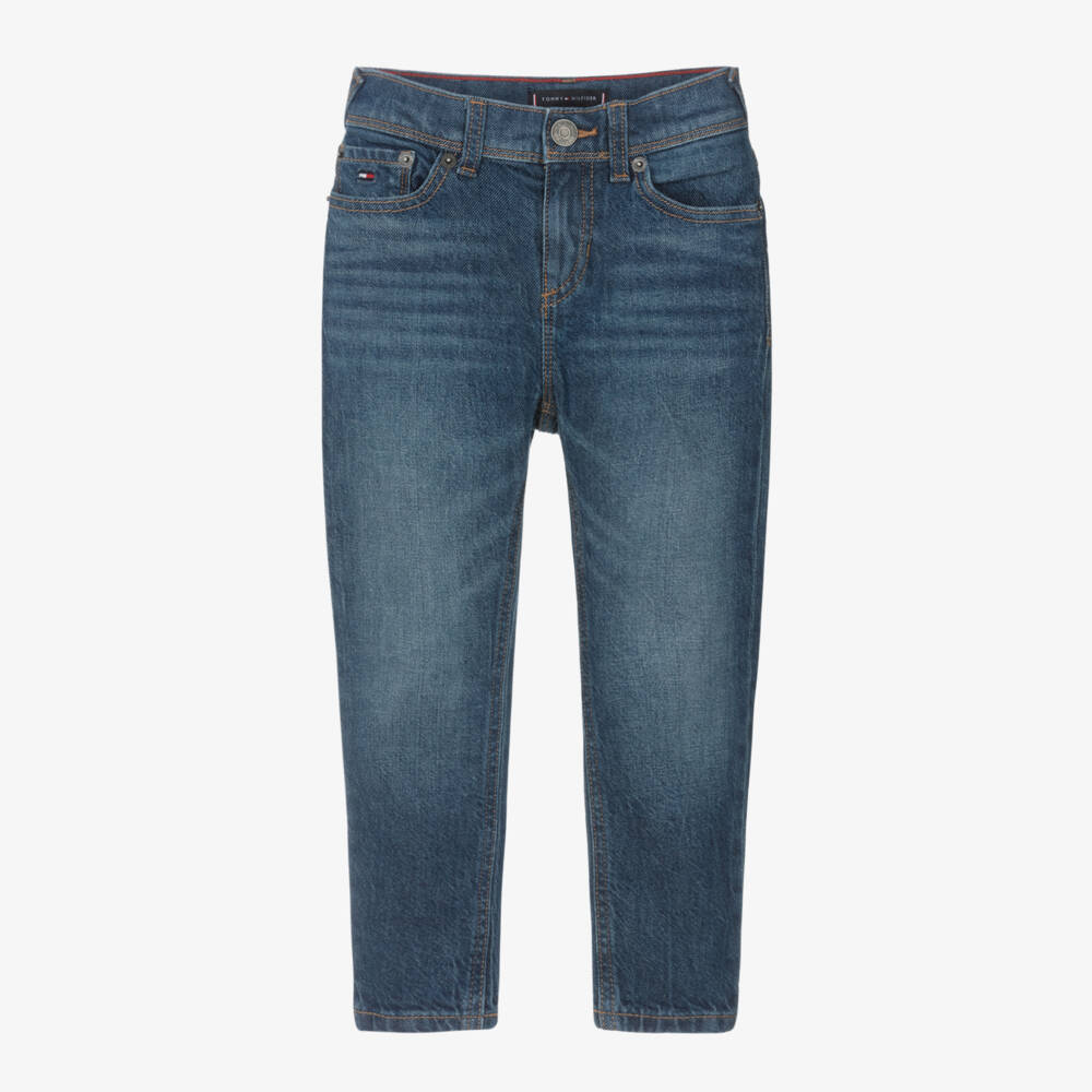 Tommy Hilfiger-بنطلون جينز أزرق ضيق للأولاد | Childrensalon Outlet