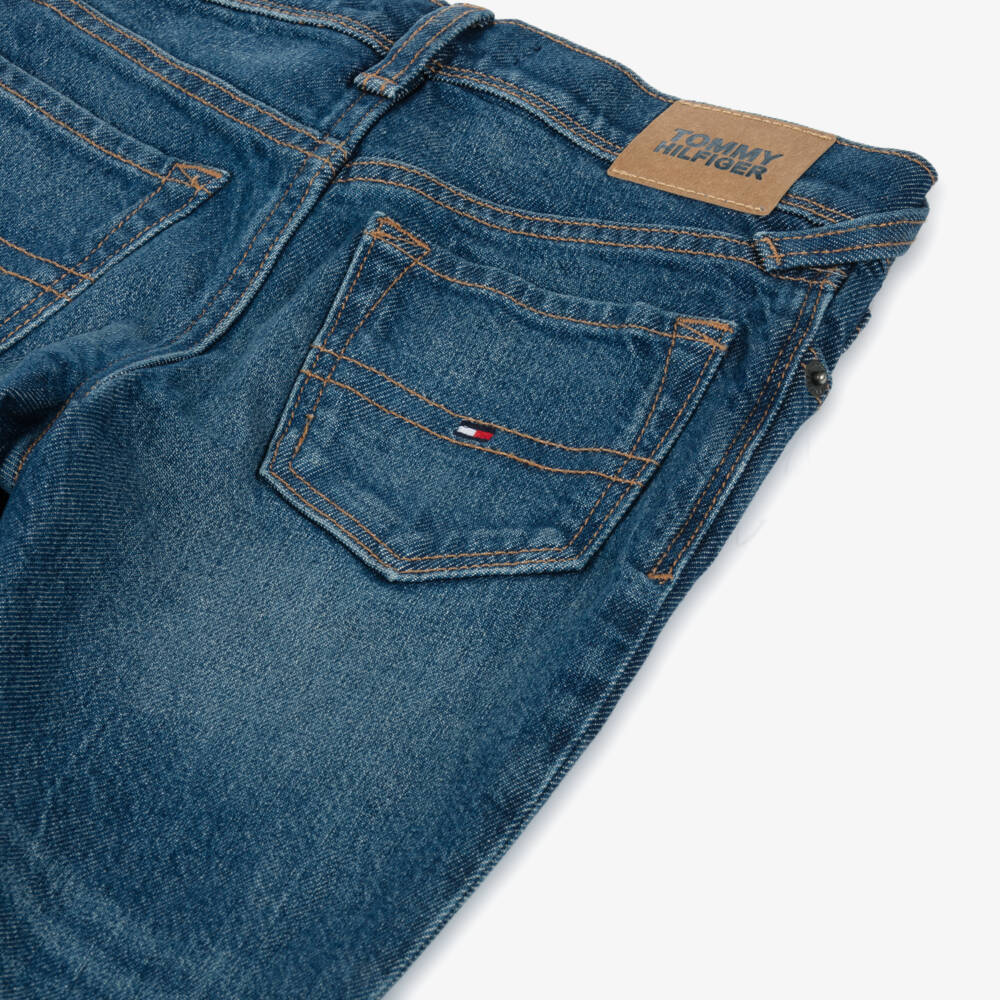 Tommy Hilfiger-Boys Blue Slim Stretch Denim | Childrensalon Outlet