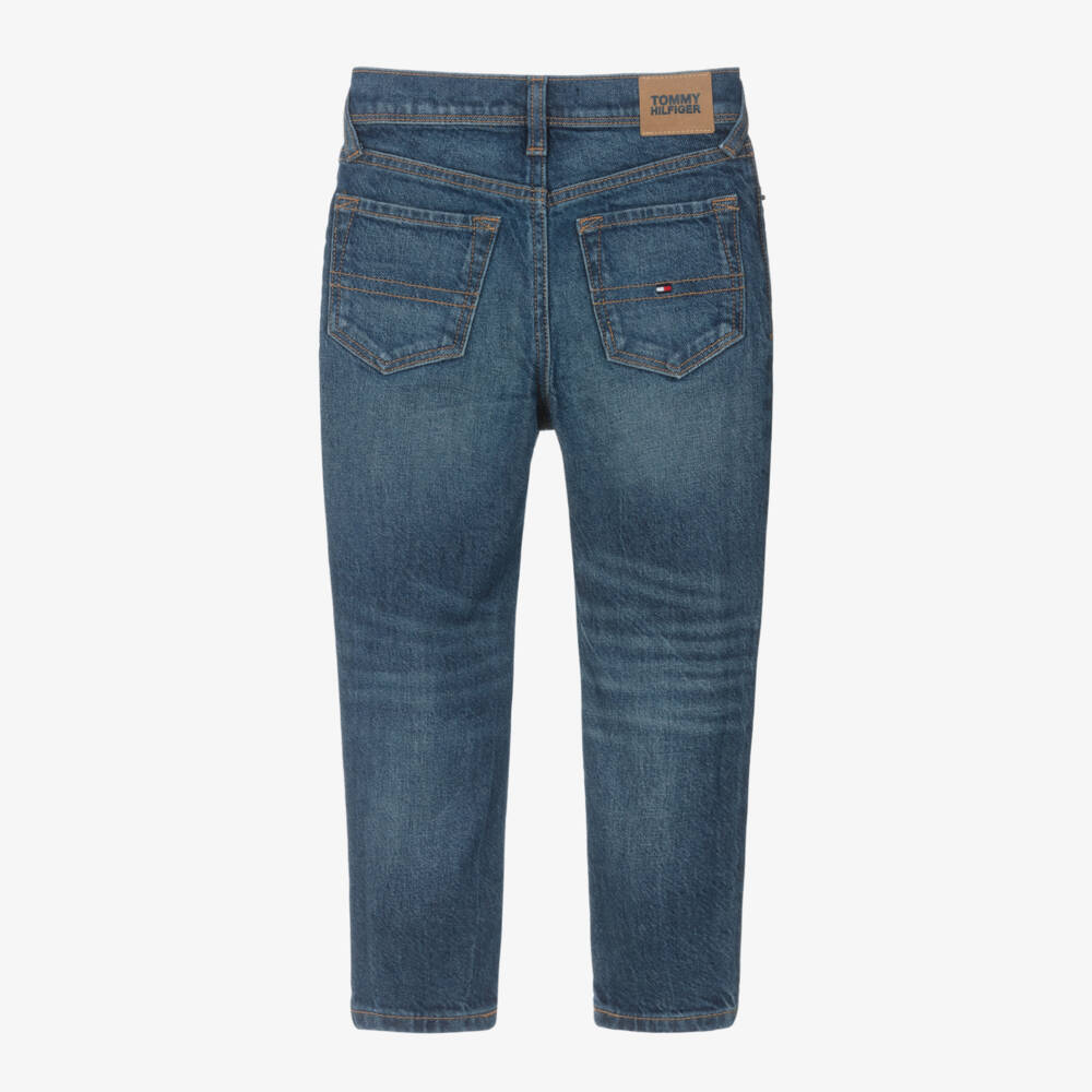 Tommy Hilfiger-Boys Blue Slim Stretch Denim | Childrensalon Outlet