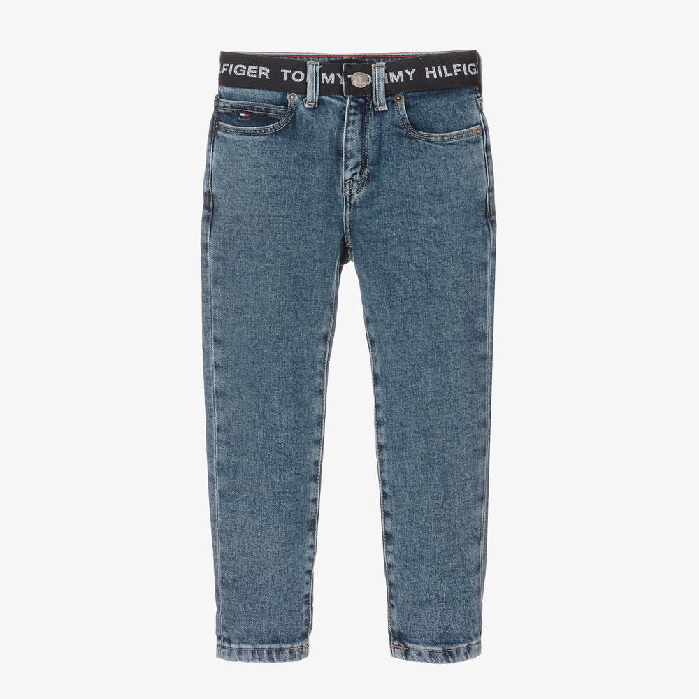Tommy Hilfiger - Синие прямые джинсы для мальчиков | Childrensalon