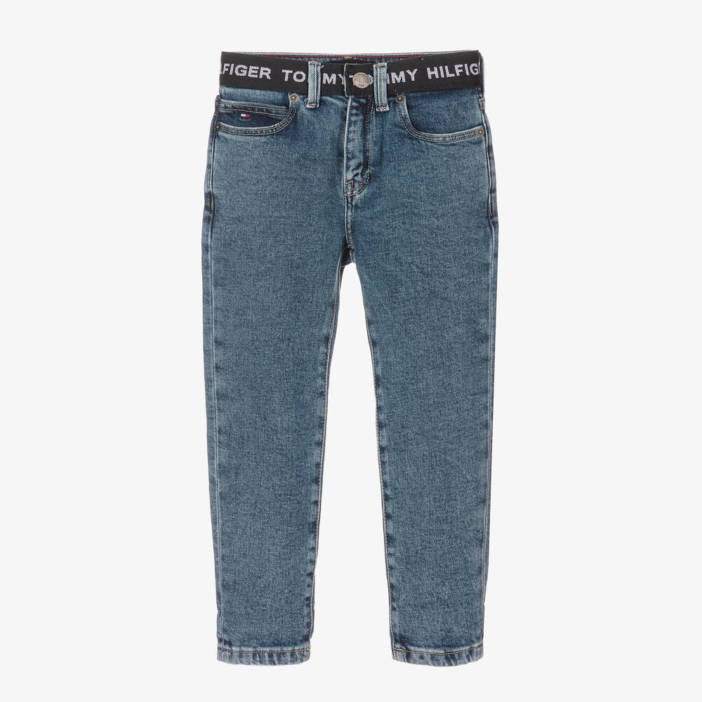 Tommy Hilfiger - Jean bleu coupe droite garçon | Childrensalon