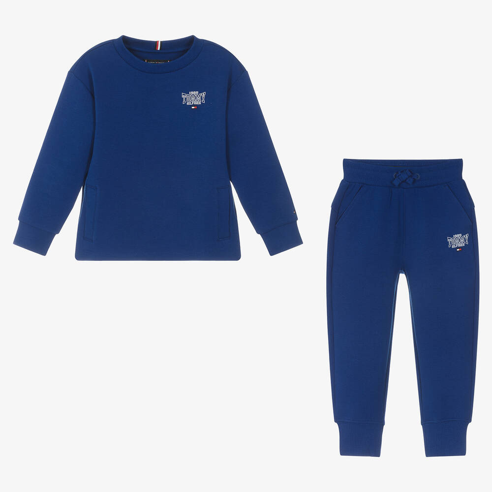 Blue tommy hilfiger tracksuit online