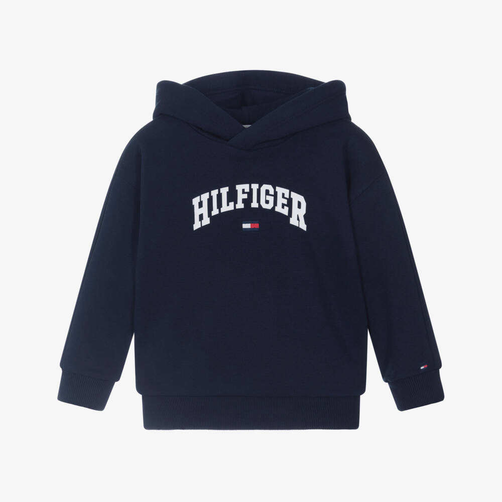 Tommy Hilfiger-Boys Blue Varsity Emblem Sweatshirt | Childrensalon Outlet