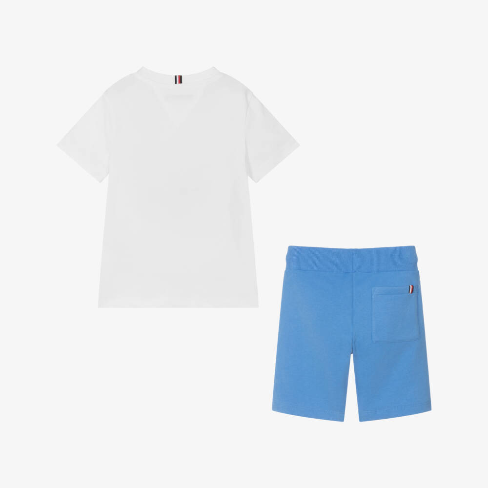 Tommy Hilfiger-Синий и белый повседневный комплект для мальчиков | Childrensalon Outlet