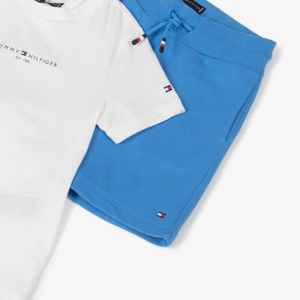 Tommy Hilfiger-Синий и белый повседневный комплект для мальчиков | Childrensalon Outlet