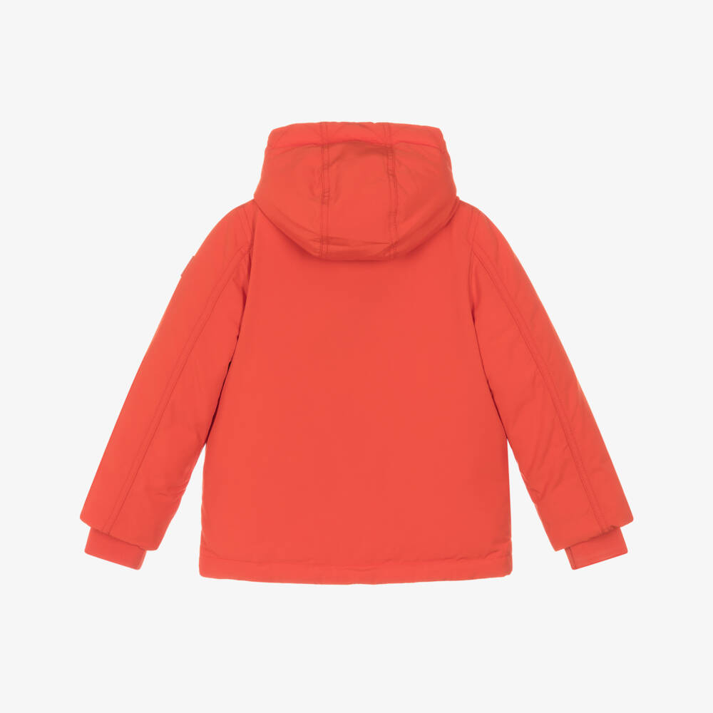 Tommy Hilfiger-Boys Bright Orange Parka Coat | Childrensalon Outlet