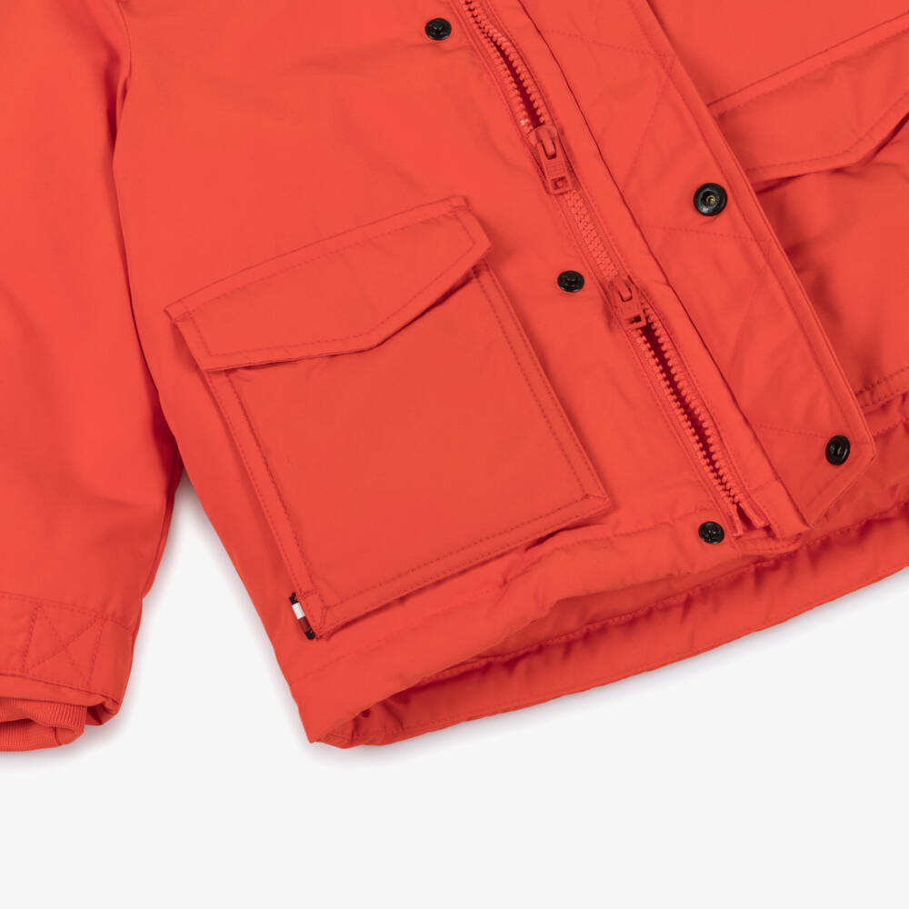 Tommy Hilfiger-Boys Bright Orange Parka Coat | Childrensalon Outlet