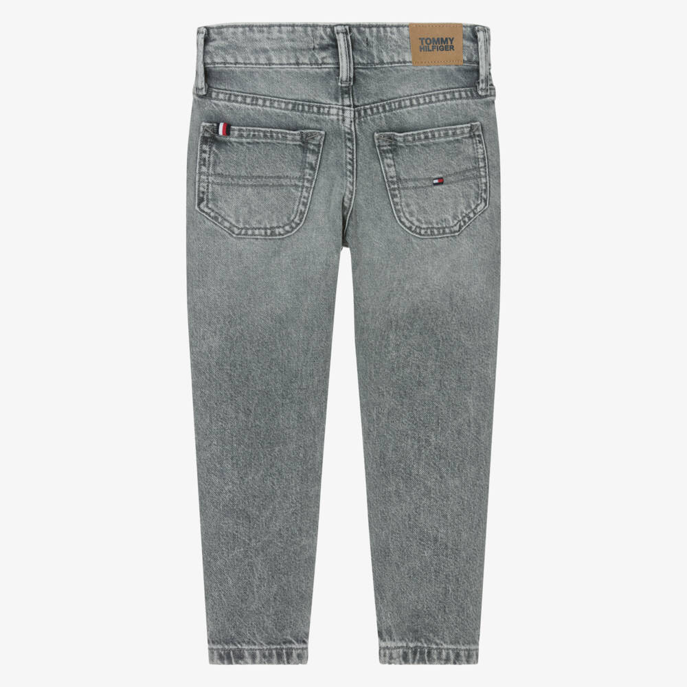 Tommy Hilfiger-Boys Charcoal Classic Denim Trousers | Childrensalon Outlet