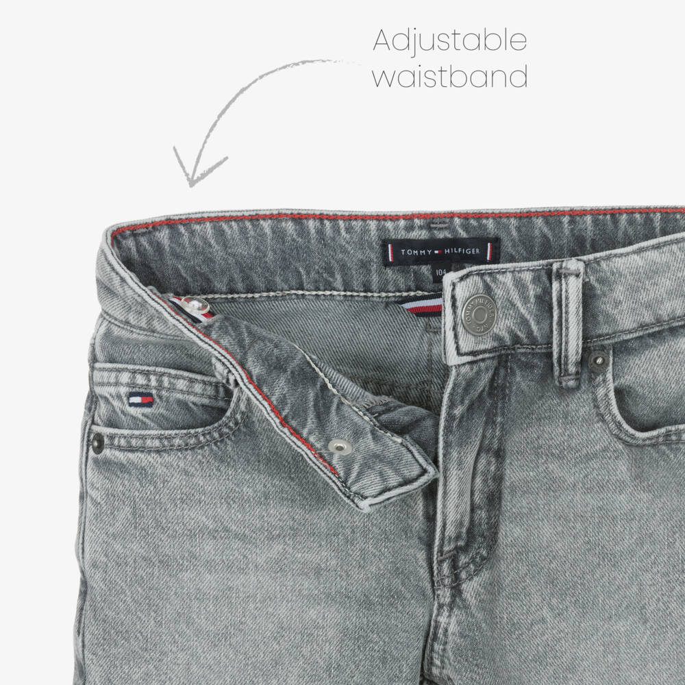 Tommy Hilfiger-Boys Charcoal Classic Denim Trousers | Childrensalon Outlet