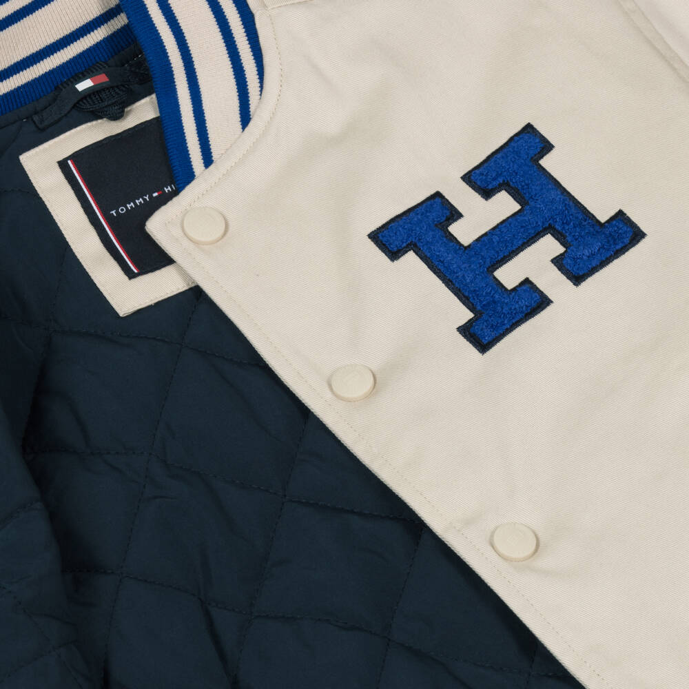 Tommy Hilfiger-Boys Classic Beige Bomber Coat | Childrensalon Outlet