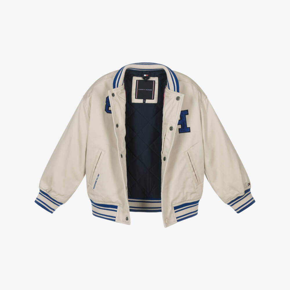 Tommy Hilfiger-Boys Classic Beige Bomber Coat | Childrensalon Outlet