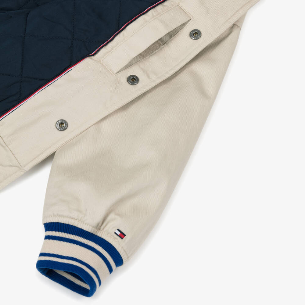 Tommy Hilfiger-Boys Classic Beige Bomber Coat | Childrensalon Outlet
