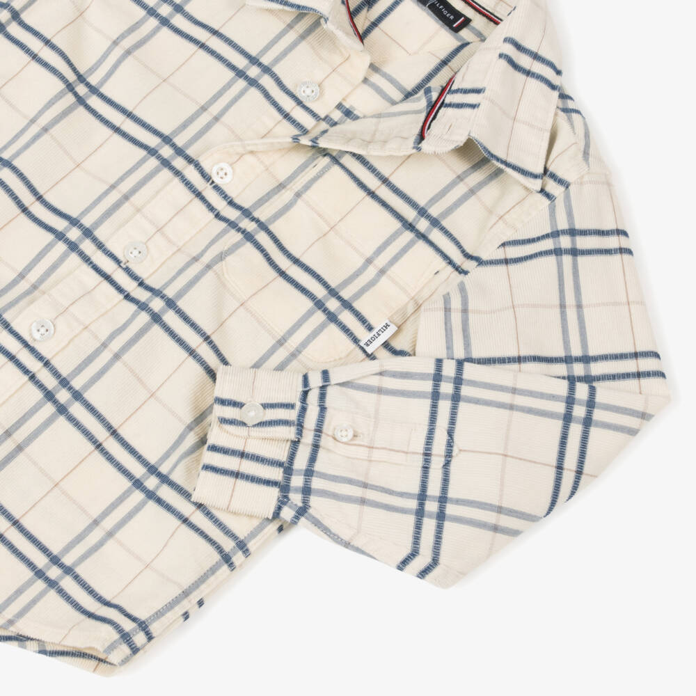 Tommy Hilfiger-Boys Classic Beige Corded Shirt | Childrensalon Outlet
