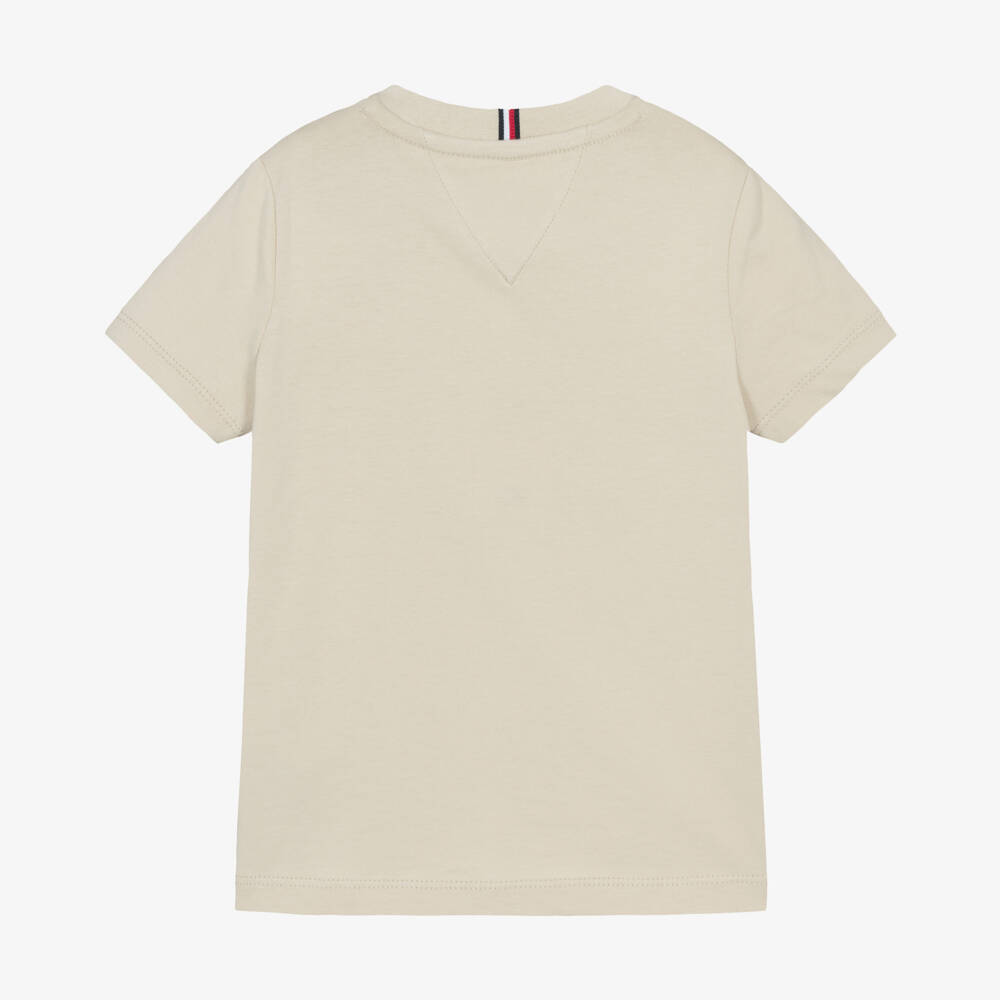 Tommy Hilfiger-Boys Classic Beige Cotton Top | Childrensalon Outlet