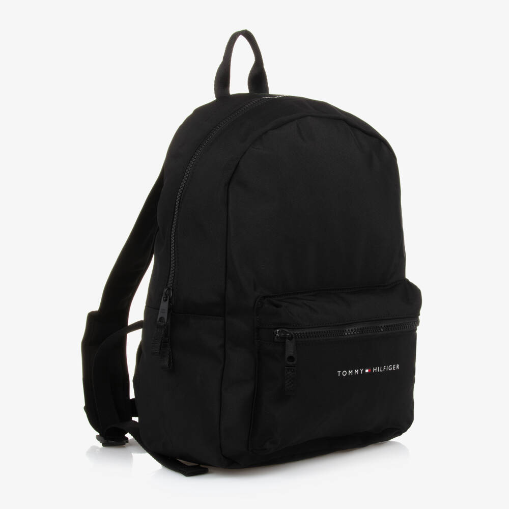 Tommy Hilfiger-حقيبة ظهر كانفاس لون أسود (37 سم) | Childrensalon Outlet