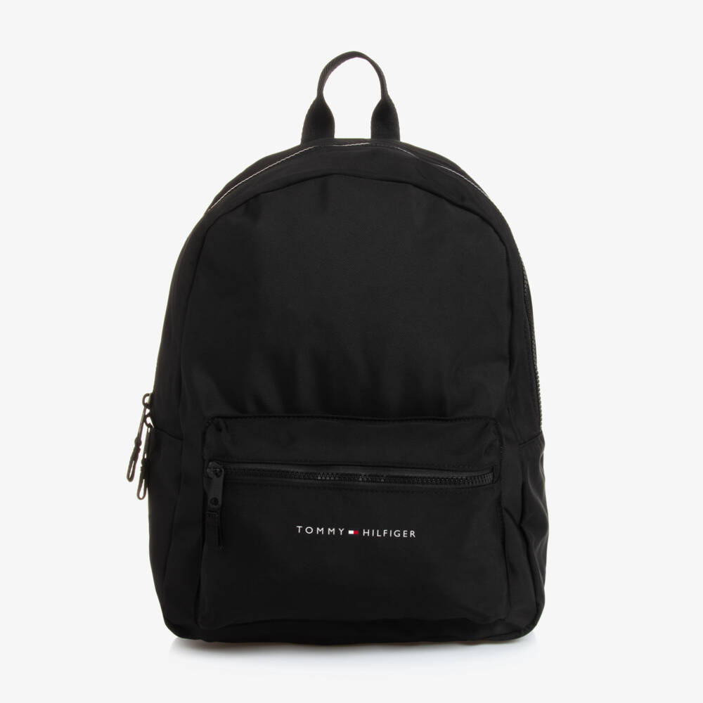 Tommy Hilfiger-Boys Classic Black Backpack | Childrensalon Outlet