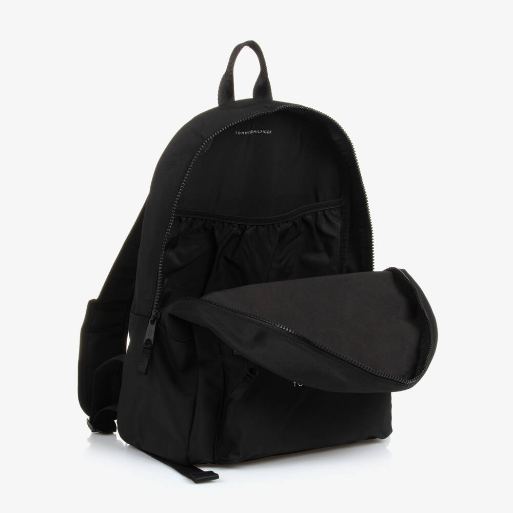 Tommy Hilfiger-حقيبة ظهر كانفاس لون أسود (37 سم) | Childrensalon Outlet