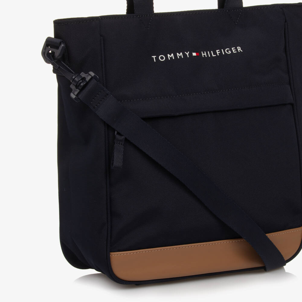 Tommy Hilfiger-Boys Classic Blue Canvas Satchel | Childrensalon Outlet