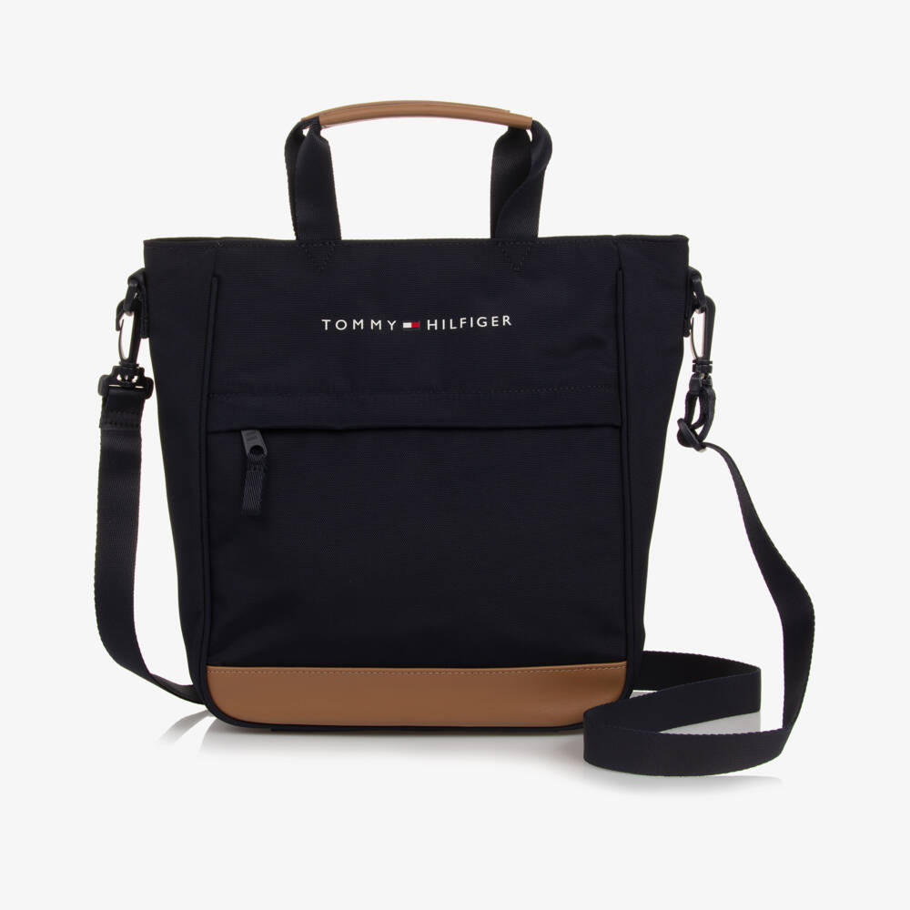 Tommy Hilfiger-Boys Classic Blue Canvas Satchel | Childrensalon Outlet