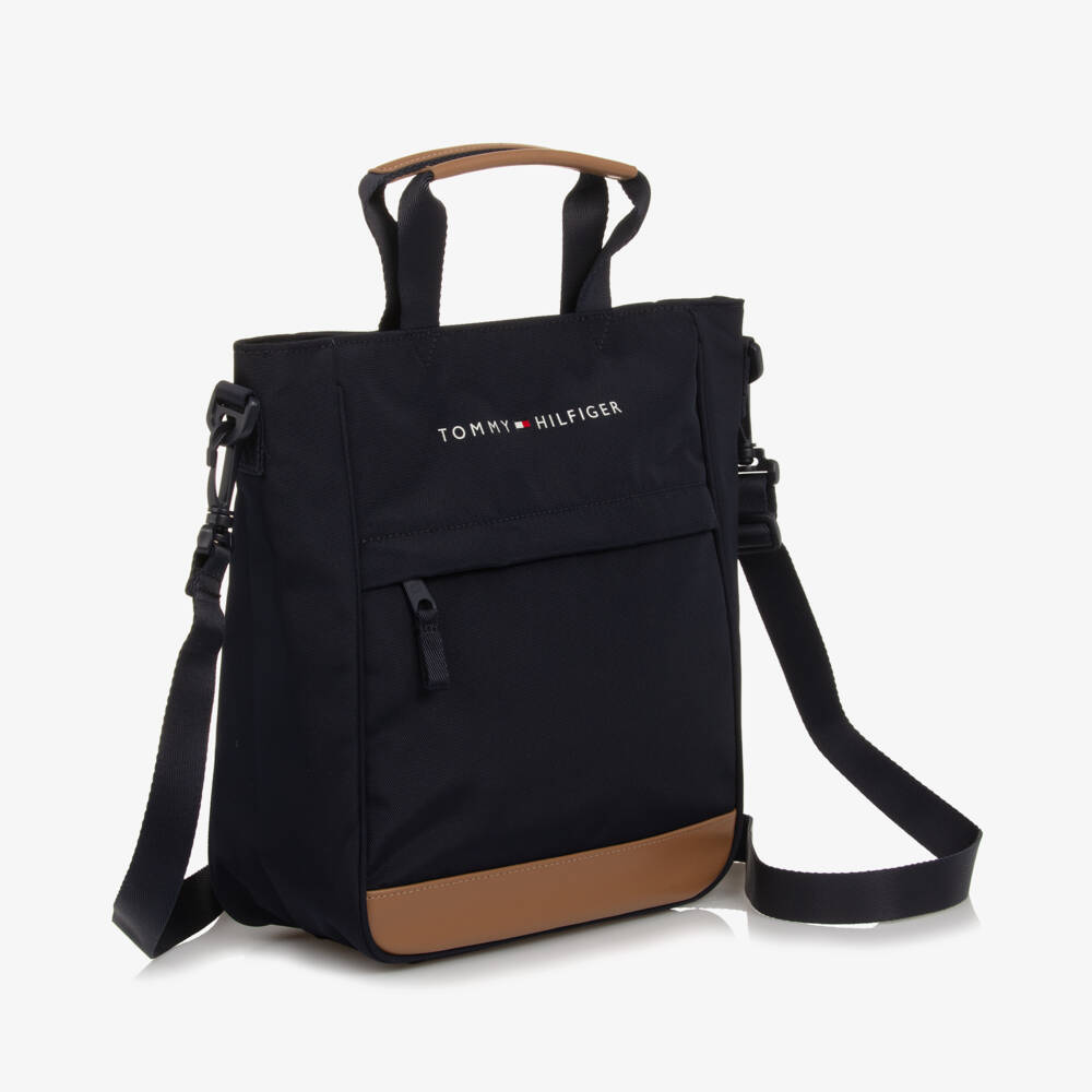 Tommy Hilfiger-Boys Classic Blue Canvas Satchel | Childrensalon Outlet