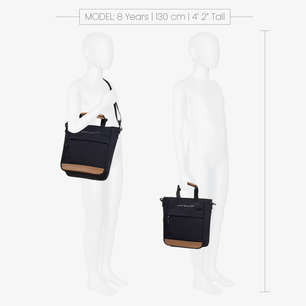 Tommy Hilfiger-Boys Classic Blue Canvas Satchel | Childrensalon Outlet