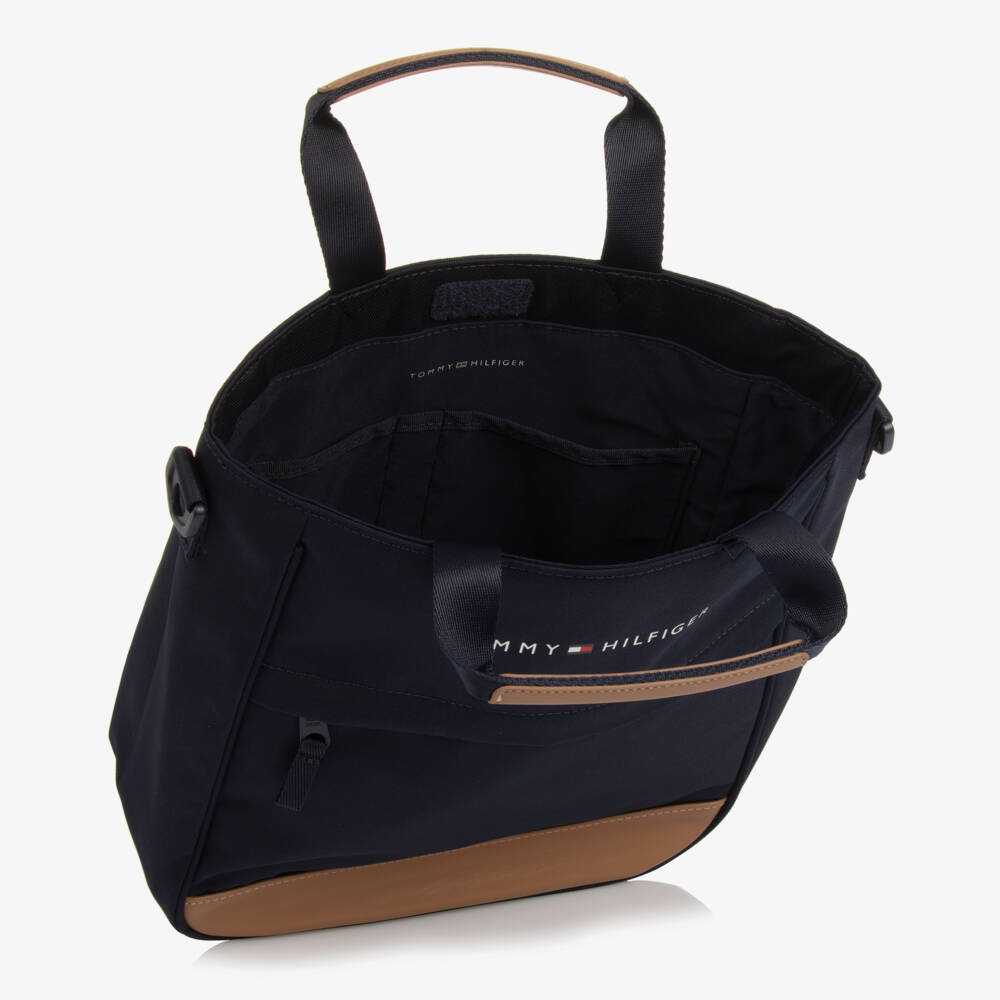 Tommy Hilfiger-Boys Classic Blue Canvas Satchel | Childrensalon Outlet