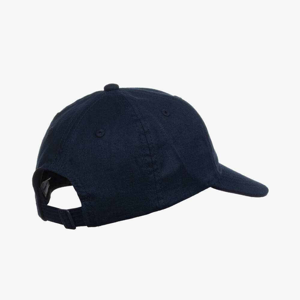 Tommy Hilfiger-Boys Classic Blue Linen Hat | Childrensalon Outlet
