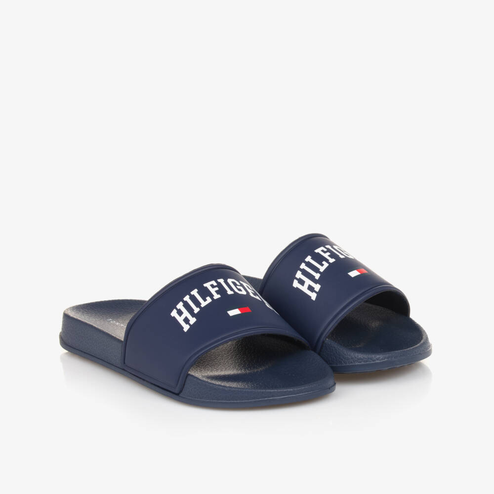 Tommy Hilfiger-Boys Classic Blue Logo Sandals | Childrensalon Outlet