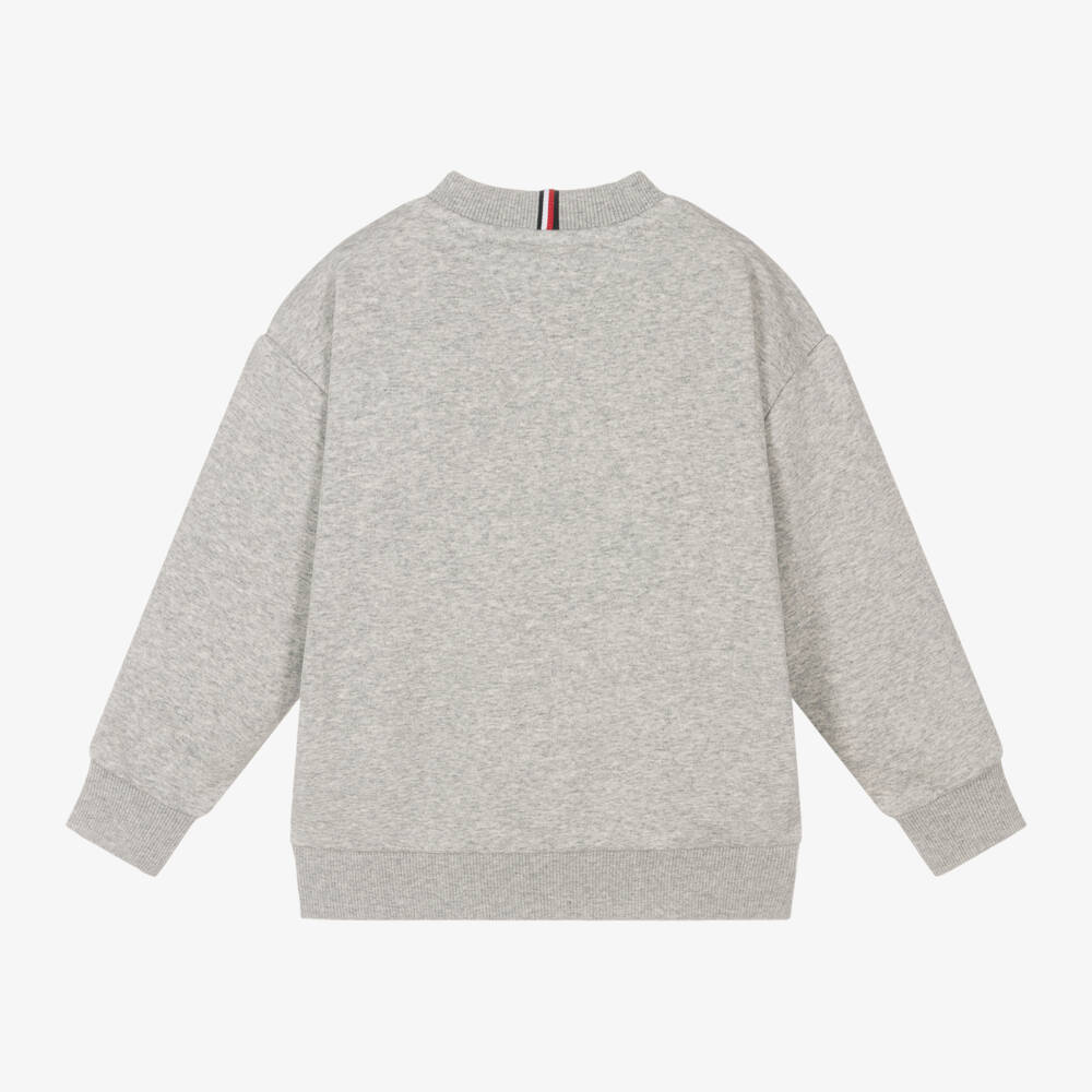 Tommy Hilfiger-Boys Classic Grey Jersey Top | Childrensalon Outlet