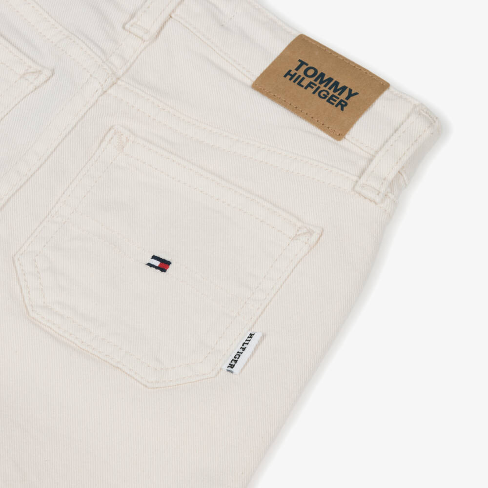 Tommy Hilfiger-Boys Classic Ivory Denim Trousers | Childrensalon Outlet