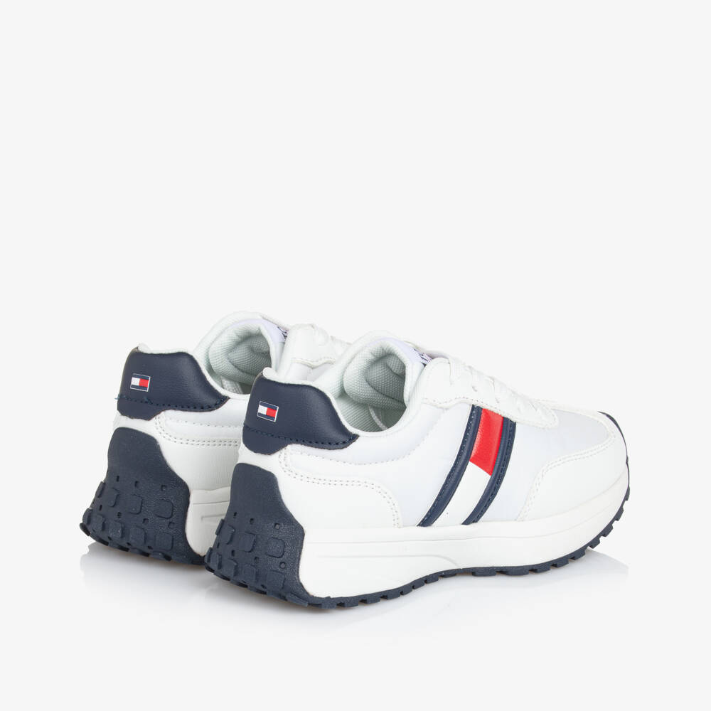 Tommy Hilfiger-Boys Classic White Sport Sneakers | Childrensalon Outlet