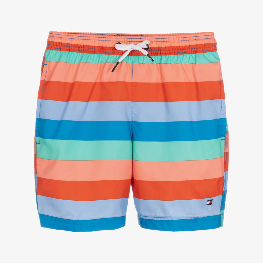 Boys Colourful Stripe Swim Shorts