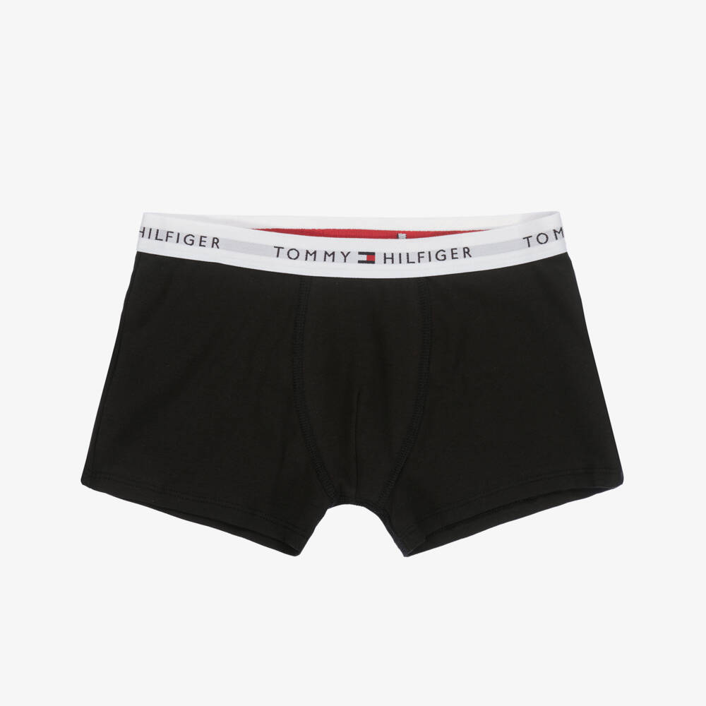 Tommy Hilfiger-Boys Cotton Black Boxer Duo | Childrensalon Outlet