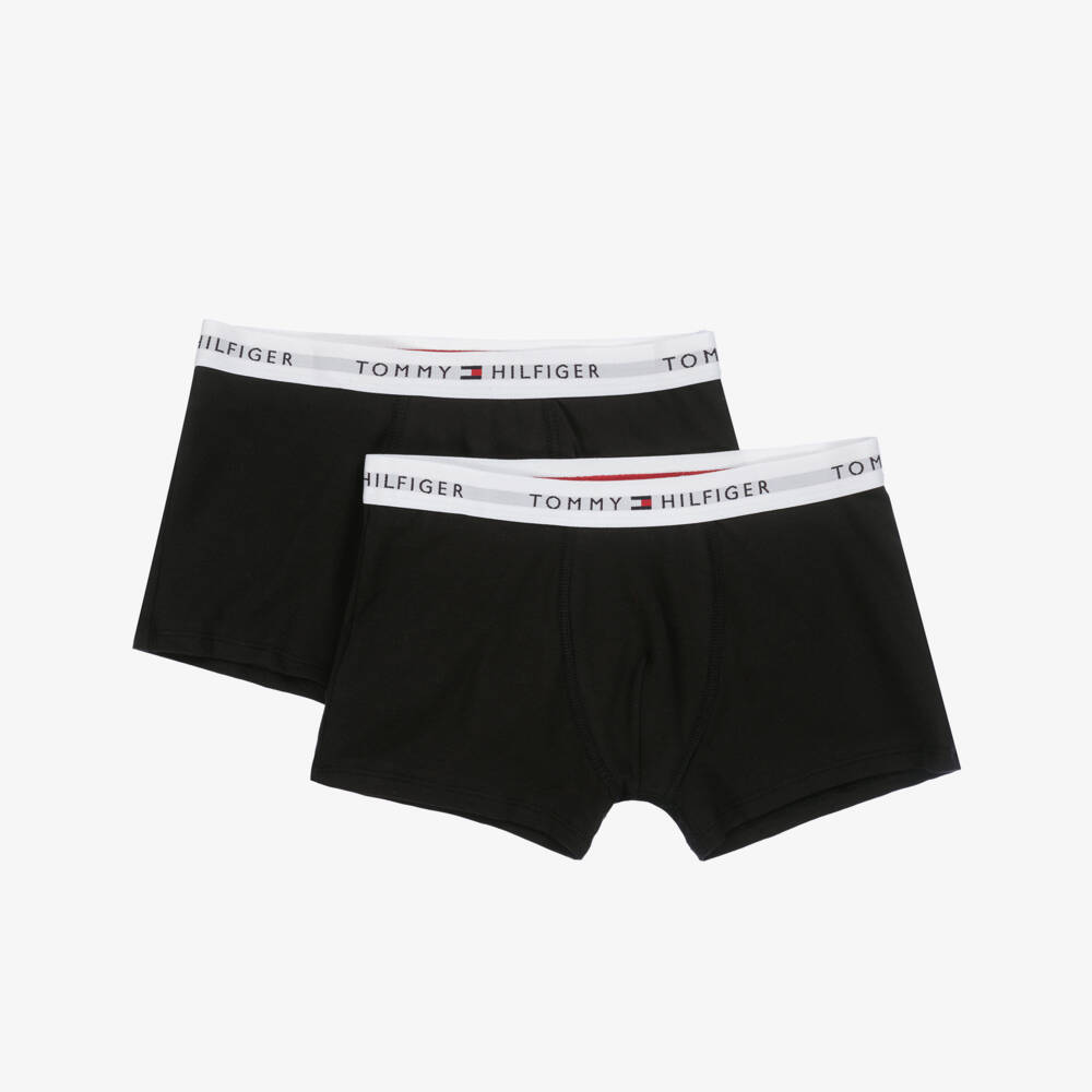 Tommy Hilfiger-Boys Cotton Black Boxer Duo | Childrensalon Outlet
