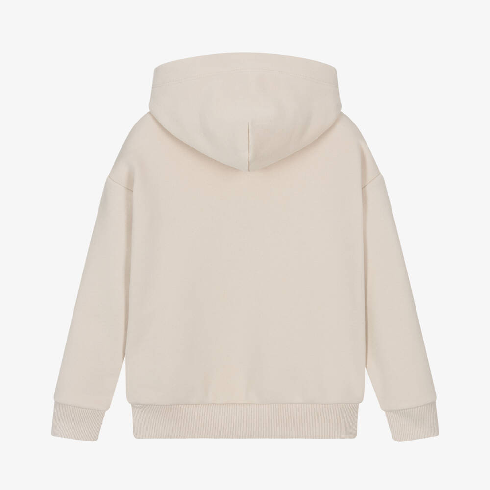 Tommy Hilfiger-Boys Cozy Beige Pullover Hoodie | Childrensalon Outlet