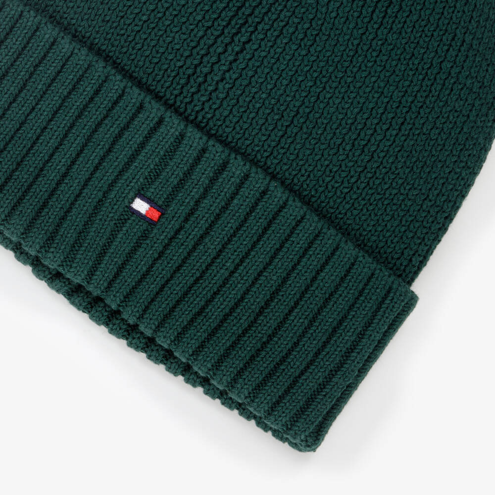 Tommy Hilfiger-Boys Cozy Emerald Knit Hat | Childrensalon Outlet