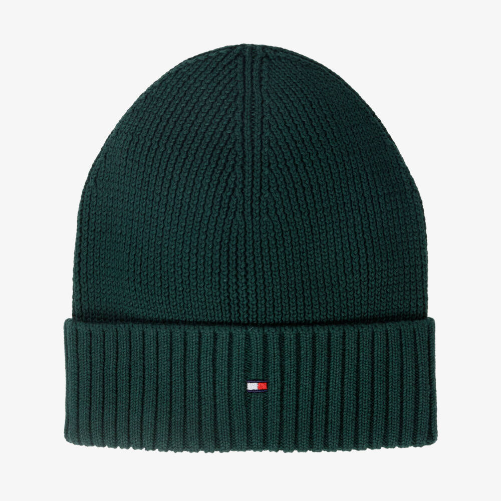 Tommy Hilfiger-Boys Cozy Emerald Knit Hat | Childrensalon Outlet