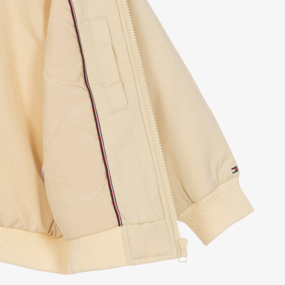 Tommy Hilfiger-Boys Cream Zip-Up Jacket | Childrensalon Outlet