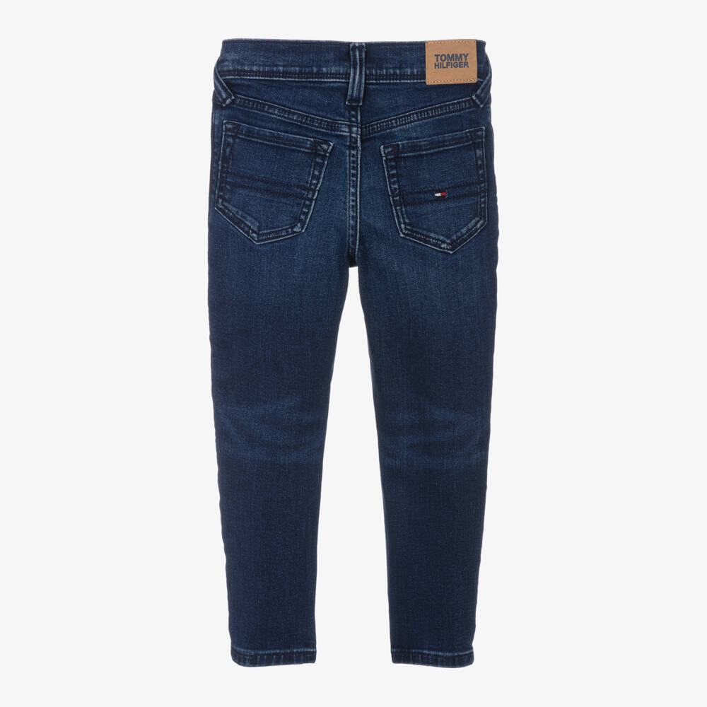 Tommy Hilfiger-Boys Denim Slim Blue Trousers | Childrensalon Outlet