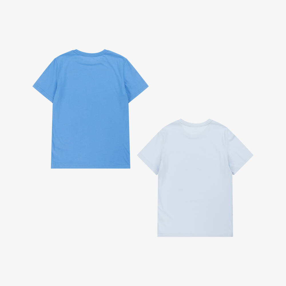 Tommy Hilfiger-Boys Double Pack Sky Logo Tops | Childrensalon Outlet