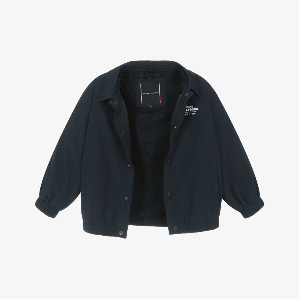 Tommy Hilfiger-Boys Dual-Layer Navy Jacket | Childrensalon Outlet