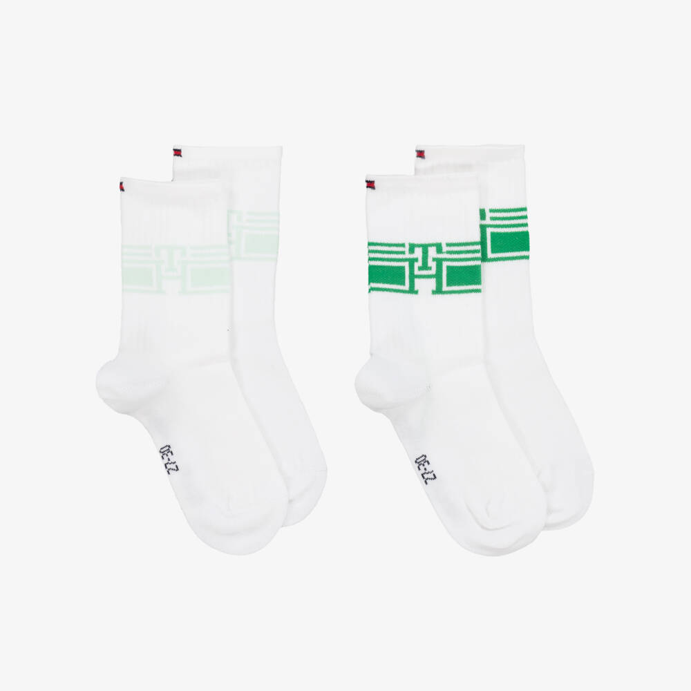 Tommy Hilfiger-Boys Duo-Tone Monogram Ankle Socks | Childrensalon Outlet