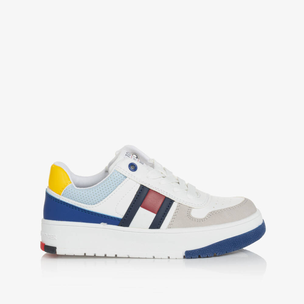 Tommy Hilfiger-Элегантные белые кеды из искусственной кожи для мальчиков | Childrensalon Outlet